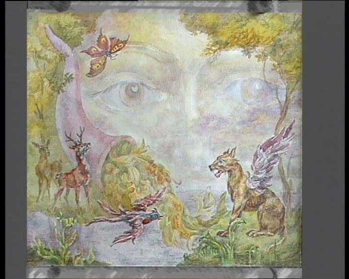 "Макошь”. (А. Н. Фанталов, 1991). Макошь (или Мокошь) была богиней плодородия, судьбы, женских работ. В христианскую эпоху ее образ ассимилировался святой Параскевой Пятницей. Дни Макоши праздновались осенью, после сбора урожая, обычно в пятницу (ср. Freitag немцев или Friday англичан, посвященные богине Фрейе). Крылатый пес Симаргл считался охранителем посевов (древнеиранская мифология: Сэнмурв).